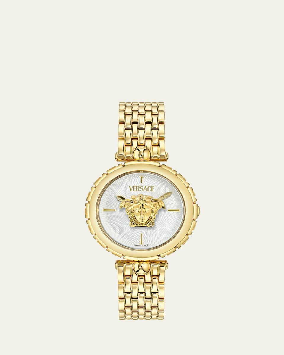 38mm Medusa Heritage Watch with Bracelet Strap, Gold Tone